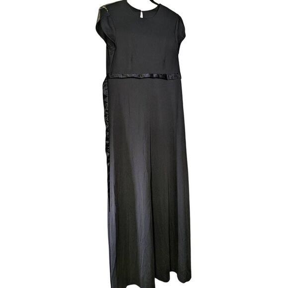 Formal Fashions Empire Waist Dress with Princess Lines Featuring a Jewel Necklin - Picture 1 of 5